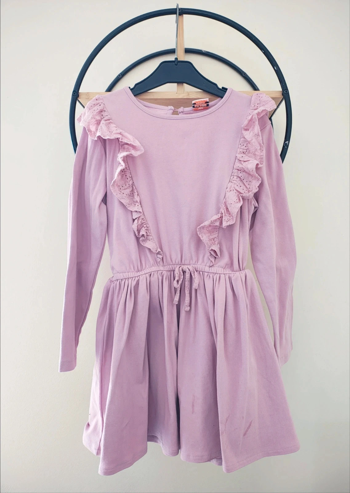 8 ans robe a volant tape a l'oeil